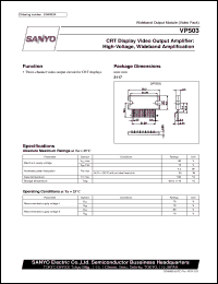 datasheet for VP503 by SANYO Electric Co., Ltd.