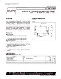 datasheet for STK400-020 by SANYO Electric Co., Ltd.