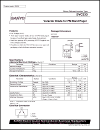 datasheet for SVC233 by SANYO Electric Co., Ltd.