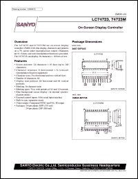 datasheet for LC74723 by SANYO Electric Co., Ltd.