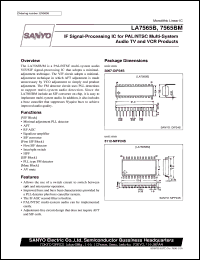 datasheet for LA7565B by SANYO Electric Co., Ltd.