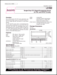 datasheet for LA7688 by SANYO Electric Co., Ltd.