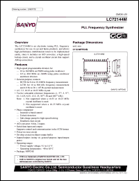 datasheet for LC72144M by SANYO Electric Co., Ltd.