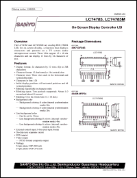 datasheet for LC74785 by SANYO Electric Co., Ltd.