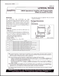 datasheet for LC7972VA by SANYO Electric Co., Ltd.