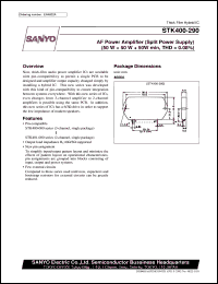 datasheet for STK400-290 by SANYO Electric Co., Ltd.