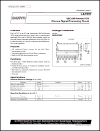 datasheet for LA7337 by SANYO Electric Co., Ltd.