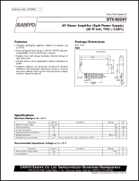 datasheet for STK4024V by SANYO Electric Co., Ltd.