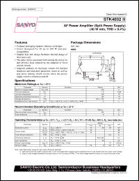 datasheet for STK4032II by SANYO Electric Co., Ltd.