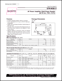 datasheet for STK4038II by SANYO Electric Co., Ltd.