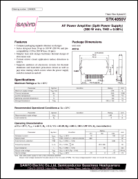 datasheet for STK4050V by SANYO Electric Co., Ltd.