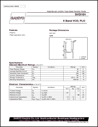 datasheet for SVD101 by SANYO Electric Co., Ltd.