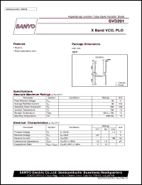 datasheet for SVD201 by SANYO Electric Co., Ltd.