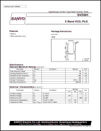 datasheet for SVD301 by SANYO Electric Co., Ltd.
