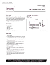 datasheet for LA1140 by SANYO Electric Co., Ltd.