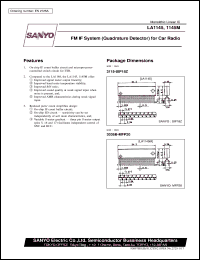 datasheet for LA1145 by SANYO Electric Co., Ltd.