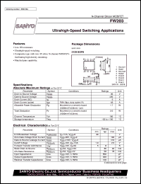 datasheet for FW203 by SANYO Electric Co., Ltd.