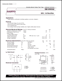 datasheet for SB10W05Z by SANYO Electric Co., Ltd.