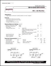 datasheet for SB10-03A2 by SANYO Electric Co., Ltd.