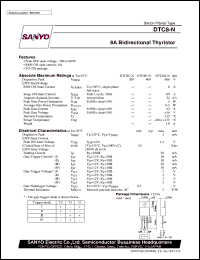 datasheet for DTA8C-N by SANYO Electric Co., Ltd.