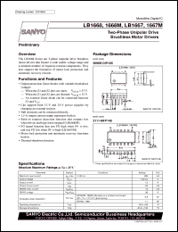 datasheet for LB1668 by SANYO Electric Co., Ltd.