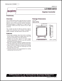 datasheet for LC19001A010 by SANYO Electric Co., Ltd.