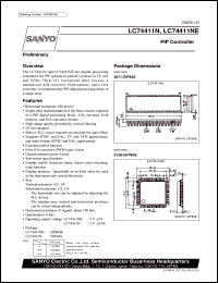 datasheet for LC74411N by SANYO Electric Co., Ltd.