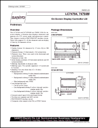 datasheet for LC74794 by SANYO Electric Co., Ltd.