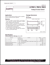 datasheet for LC78211 by SANYO Electric Co., Ltd.