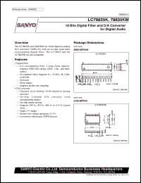 datasheet for LC78835K by SANYO Electric Co., Ltd.