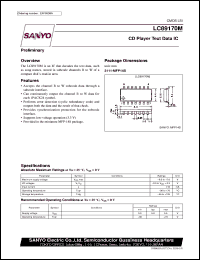 datasheet for LC89170M by SANYO Electric Co., Ltd.