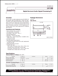 datasheet for LV1100 by SANYO Electric Co., Ltd.