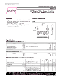 datasheet for VPS12 by SANYO Electric Co., Ltd.