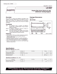 datasheet for LA1837 by SANYO Electric Co., Ltd.