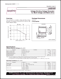 datasheet for LA5318V by SANYO Electric Co., Ltd.