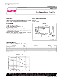 datasheet for LA6516 by SANYO Electric Co., Ltd.