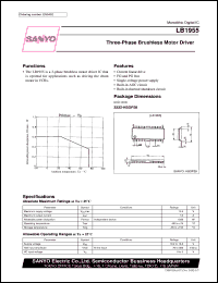 datasheet for LB1955 by SANYO Electric Co., Ltd.