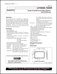 datasheet for LC72322R by SANYO Electric Co., Ltd.
