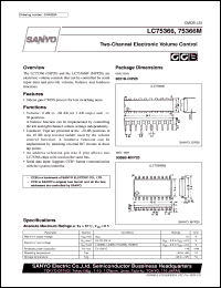 datasheet for LC75366 by SANYO Electric Co., Ltd.