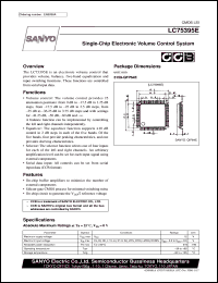 datasheet for LC75395E by SANYO Electric Co., Ltd.
