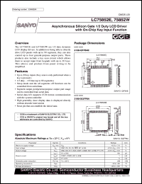 datasheet for LC75852E by SANYO Electric Co., Ltd.