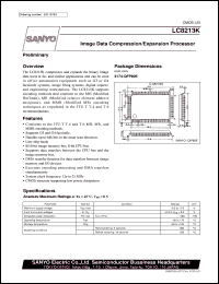 datasheet for LC8213K by SANYO Electric Co., Ltd.