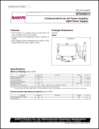 datasheet for STK4221V by SANYO Electric Co., Ltd.