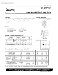 datasheet for DL-3147-021 by SANYO Electric Co., Ltd.