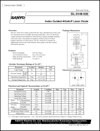 datasheet for DL-3148-033 by SANYO Electric Co., Ltd.