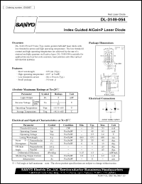 datasheet for DL-3149-054 by SANYO Electric Co., Ltd.