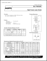 datasheet for DL-7140-201 by SANYO Electric Co., Ltd.