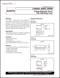 datasheet for LA5692D by SANYO Electric Co., Ltd.