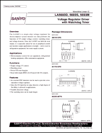 datasheet for LA5693M by SANYO Electric Co., Ltd.