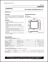 datasheet for LC895195 by SANYO Electric Co., Ltd.